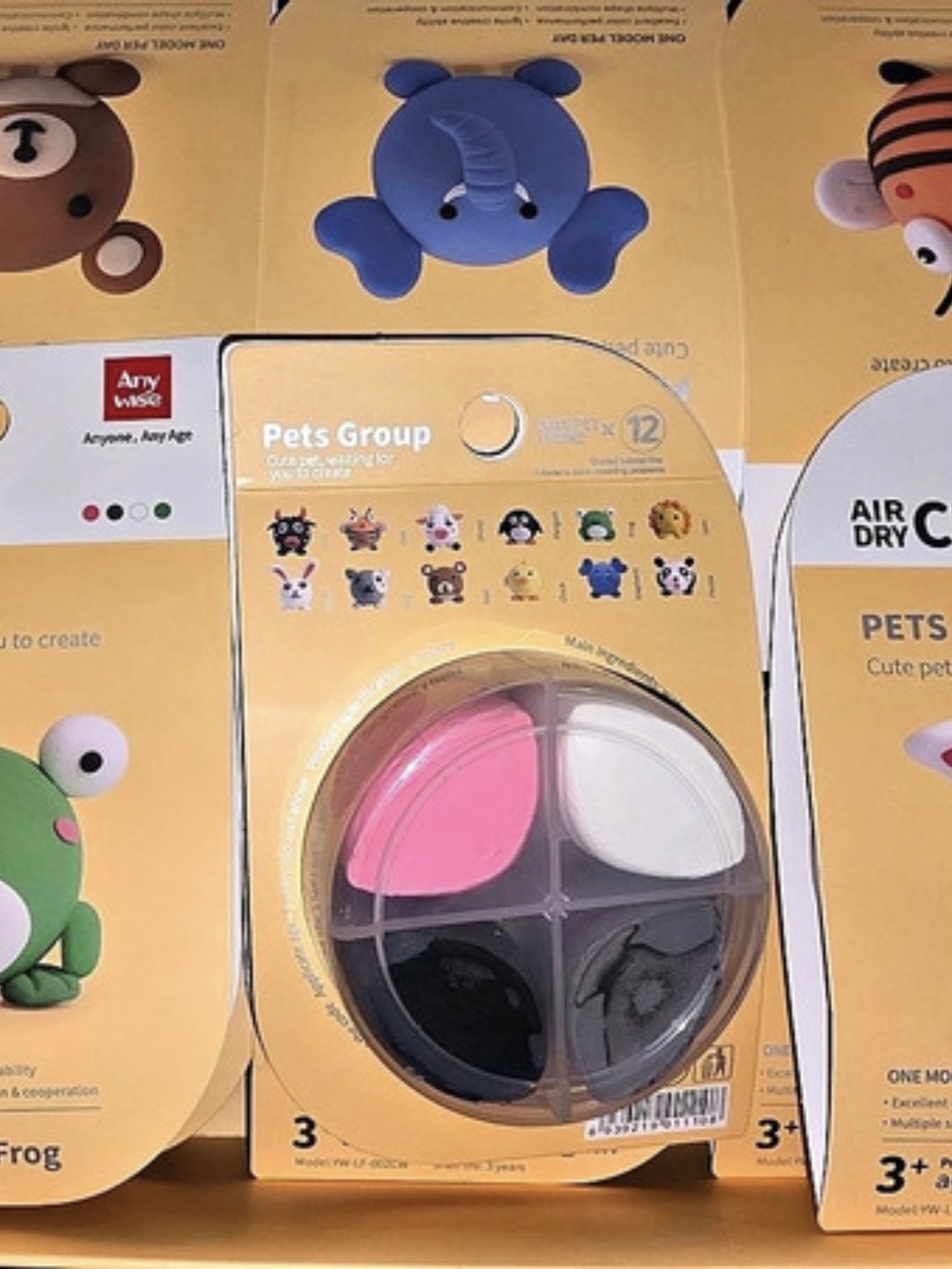 Anywise Air Dry Clay Pets Group Set